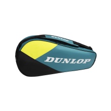 Torba na rakiety Dunlop SX Club (torba na sprzęt, 1 główna komora) 2025 niebieskozielona/żółta 3 szt.